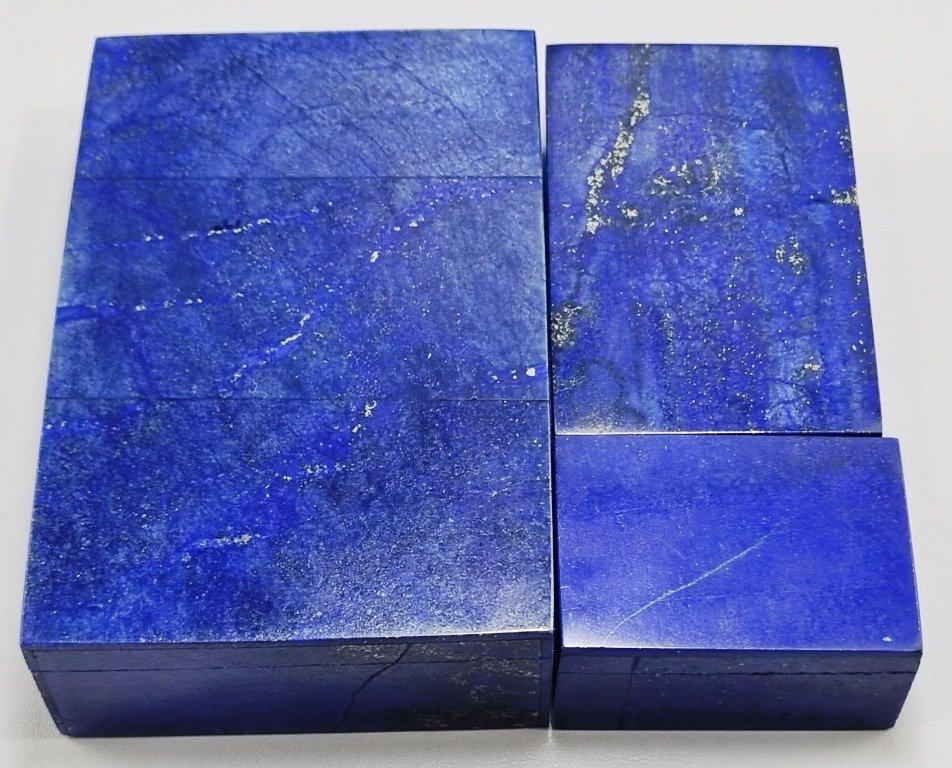 Πολύτιμος λίθος Lapis Lazuli Κουτιά κοσμημάτων - Ύψος: 150 mm - Πλάτος: 90 mm- 1158 g - (3) #2.1