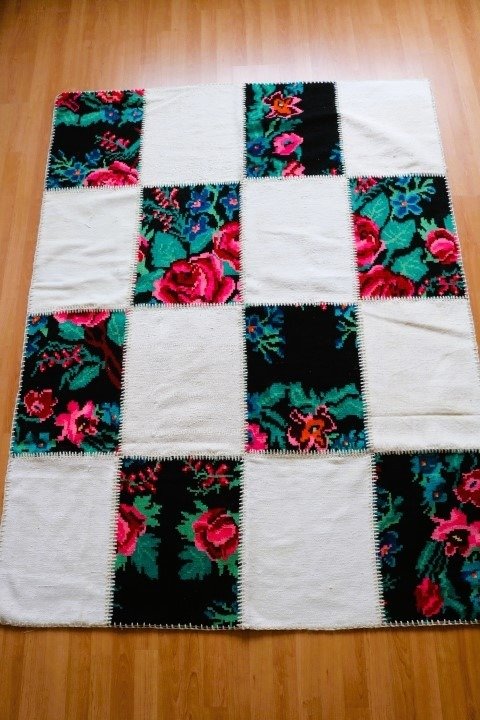 拼布凯林 - 凯利姆平织地毯 - 200 cm - 150 cm #2.1