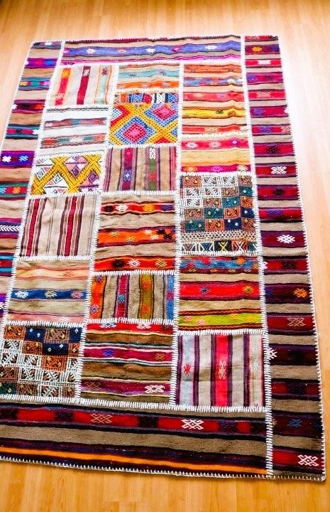 拼布凯林 - 凯利姆平织地毯 - 253 cm - 164 cm #2.1