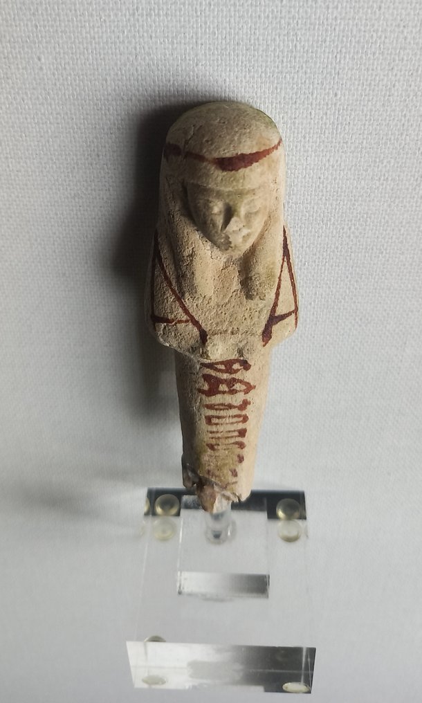 Muinainen Egypti, kolmas väliaika Fajanssi Shabti - 9 cm #2.1