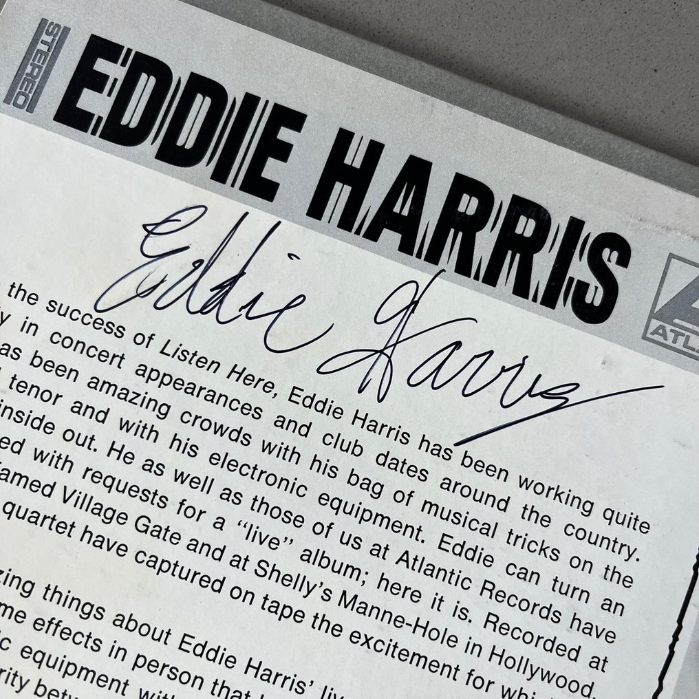 Eddie Harris - High Voltage (Signed U.S. presswell pressing) - Single bakelitlemez - 1969 #2.1