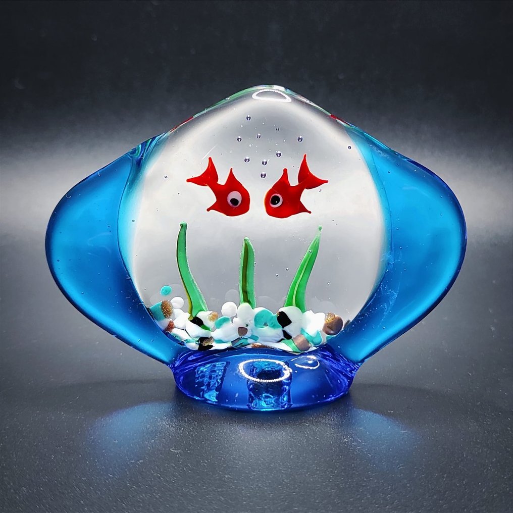 TAGLIAPIETRA - Escultura, Acquario in vetro di Murano - 55 mm - Vidro Murano - 2025 #1.0