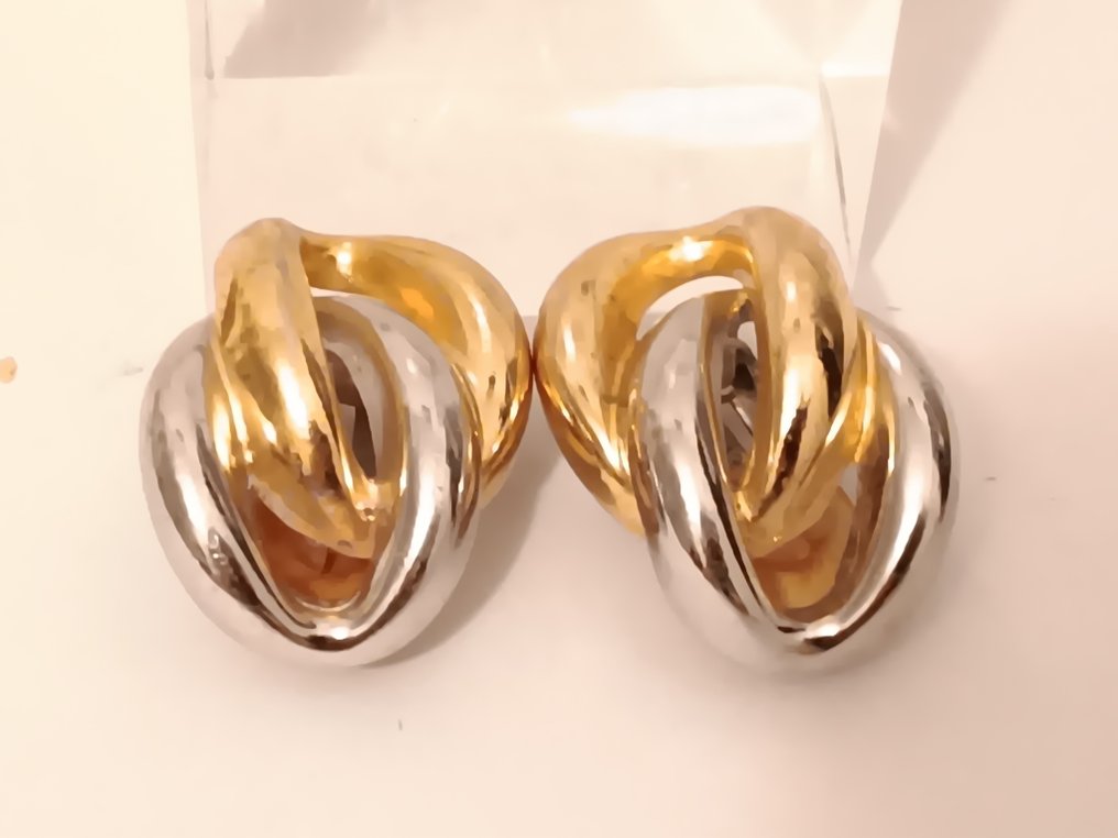 Grosse - Metal placat cu aur și argint de la Dior - Cercei #2.2