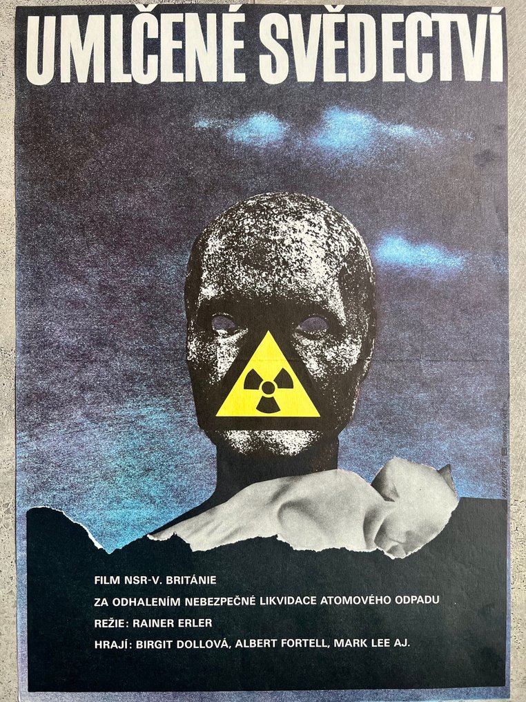 Hejzlarova - 1986 Czech poster - pop culture, Prague, atomic, nuclear Hazzard - 1980s #1.1