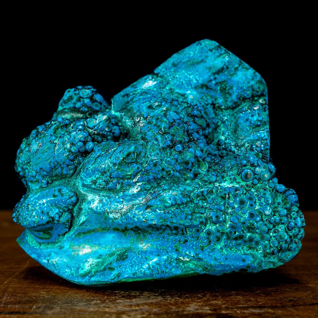 Førstekvalitets naturlig Bothroidal Malachite og Chrysocolla Skulptur- 1030.59 g #1.2