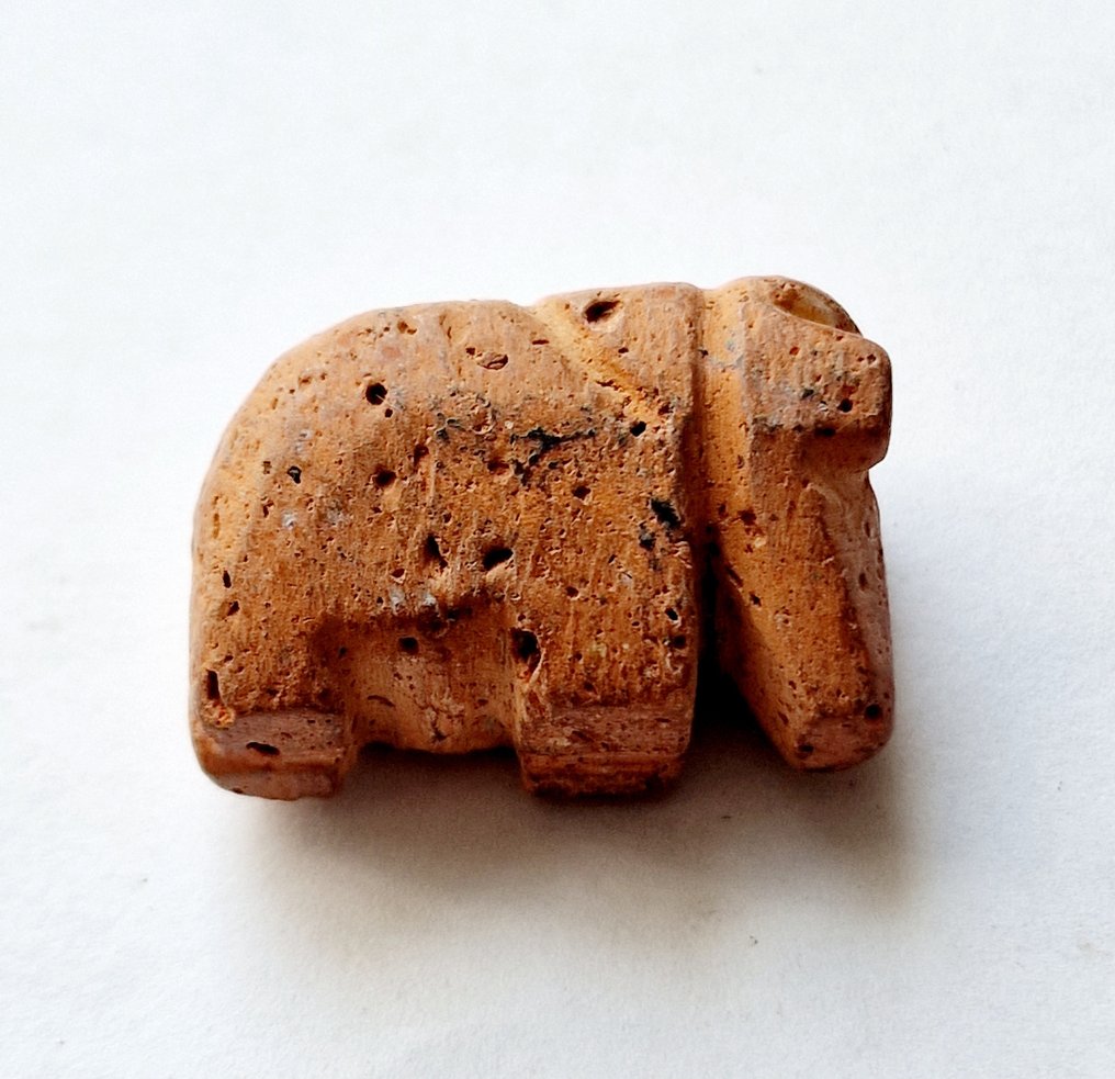 哈拉帕文明 Terracotta 象珠護身符 - 31 mm #1.2