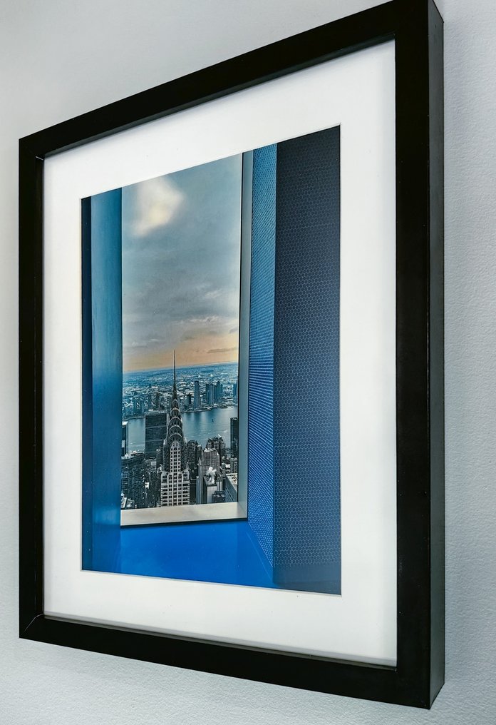 Dominik Valvo - Chrysler Building From The Bathroom (New York 2023) - Framed #4.3