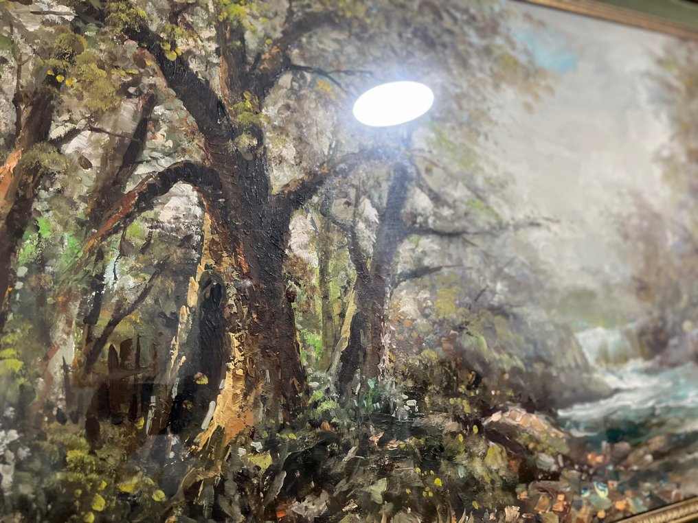 Antonio De Vity (1901-1993) - Harmonie Aquatique: Le Flux dans la Forêt - XL format #3.2