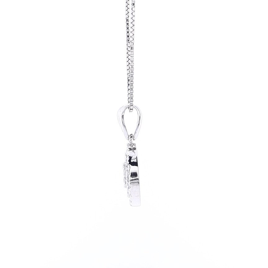 Necklace - 14 kt. White gold -  0.60ct. tw. Diamond  (Natural) #1.2