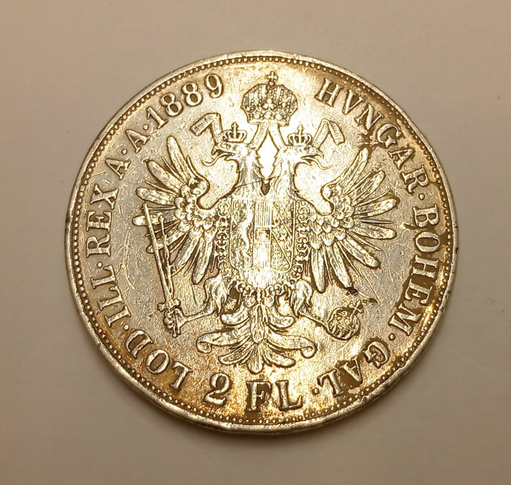 Østrig, Habsburg. Franz Josef II. 2 Gulden 1889 #2.1