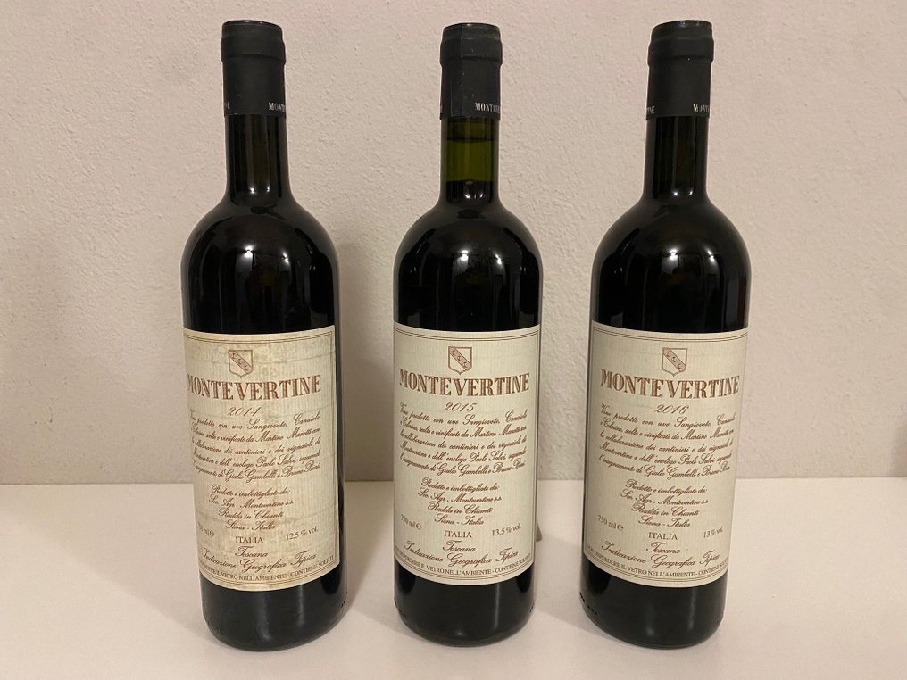 2014, 2015 & 2016 Montevertine, Montevertine - Toscana - 3 Botellas (0,75 L) #1.1