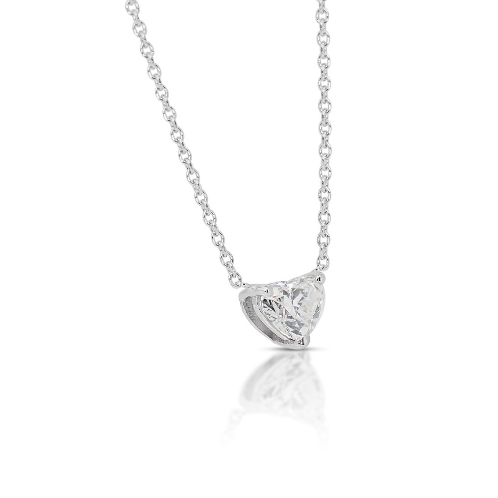 Necklace - 18 kt. White gold -  0.71ct. tw. Diamond  (Natural) #2.1