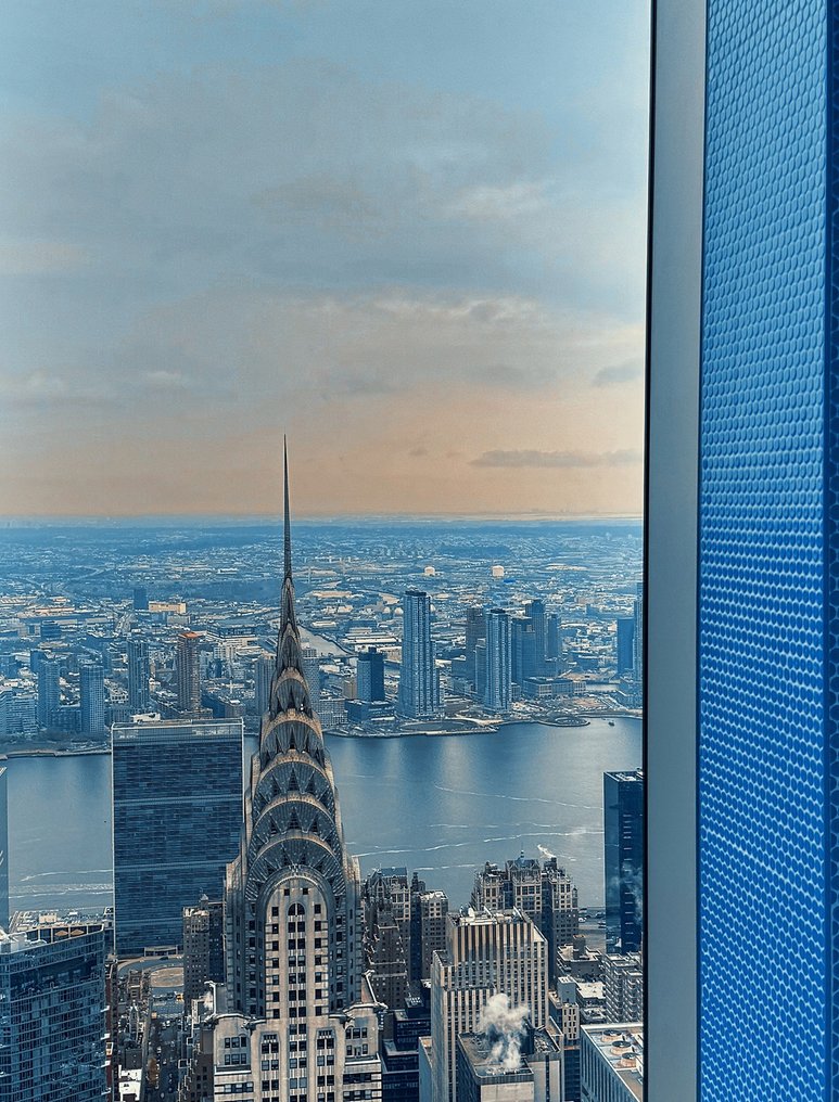 Dominik Valvo - Chrysler Building From The Bathroom (New York 2023) - Framed #1.0