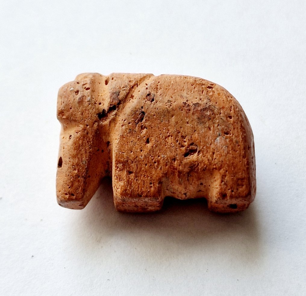 哈拉帕文明 Terracotta 象珠护身符 - 31 mm #1.1
