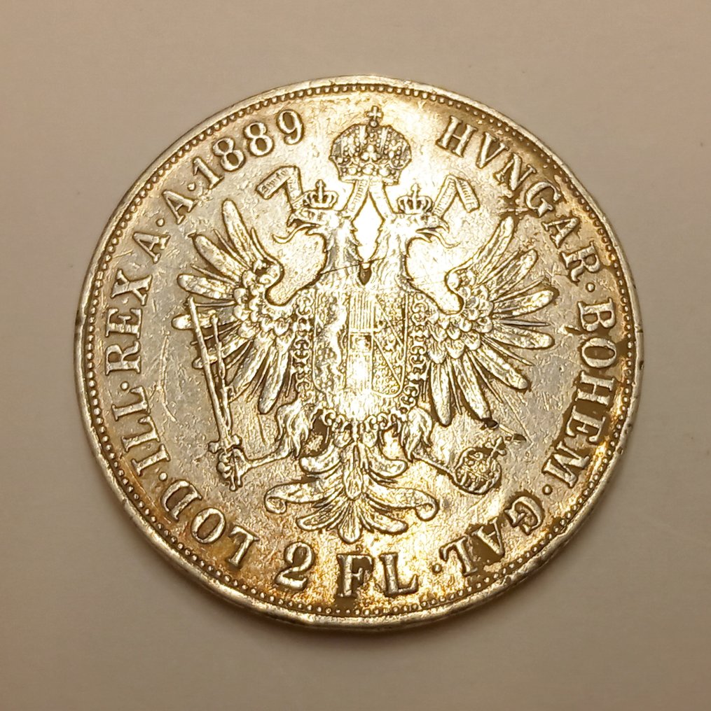 Østrig, Habsburg. Franz Josef II. 2 Gulden 1889 #1.1