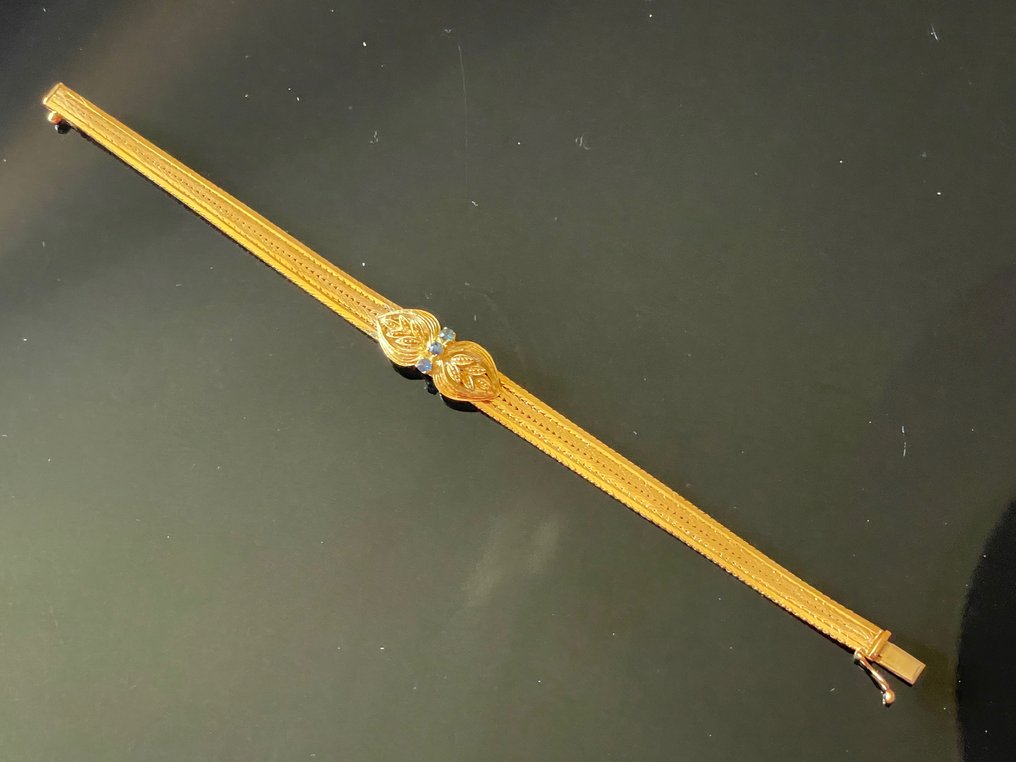 Bracelete - 18 K Ouro amarelo Safira #1.1