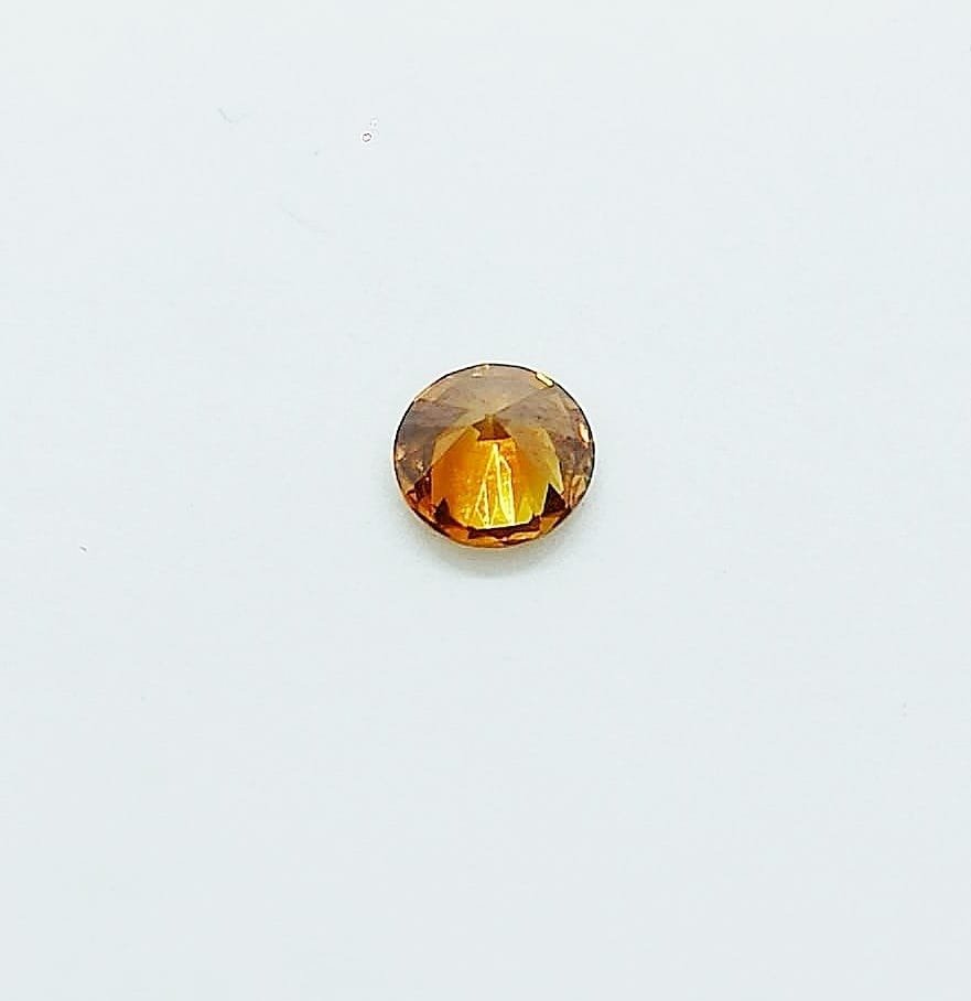 1 pcs Diamant - 0.45 ct - Rund - svag orange - SI1 #2.1