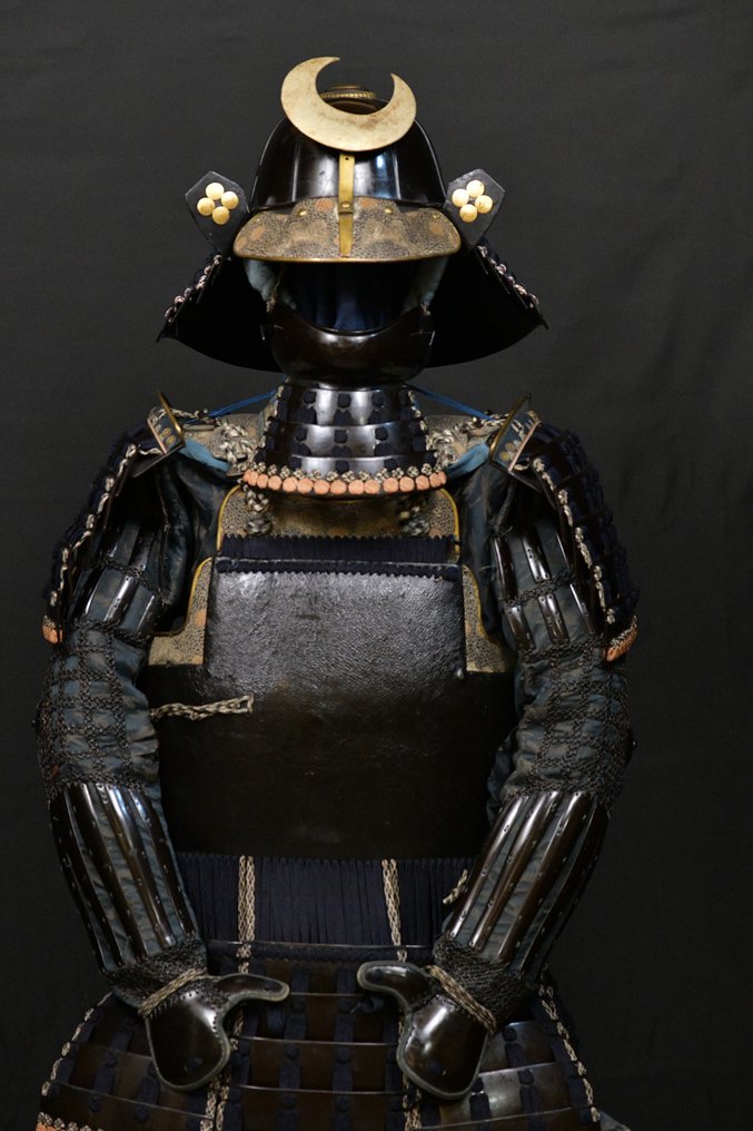 Mengu/Menpo - Fullfør Japan Yoroi IKEDA-klanen Full Samurai-rustning Edo Era - 1700-1750 #1.2