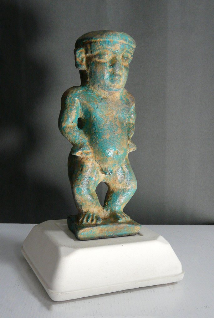 Muinaisen egyptiläisen (valtava!) Pataikos-polun kopio Amulet - 23 cm #1.2