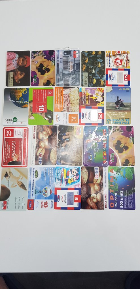Collectie telefoonkaarten - Collectie (80) diverse visitekaartjes - Brand unknown #2.2