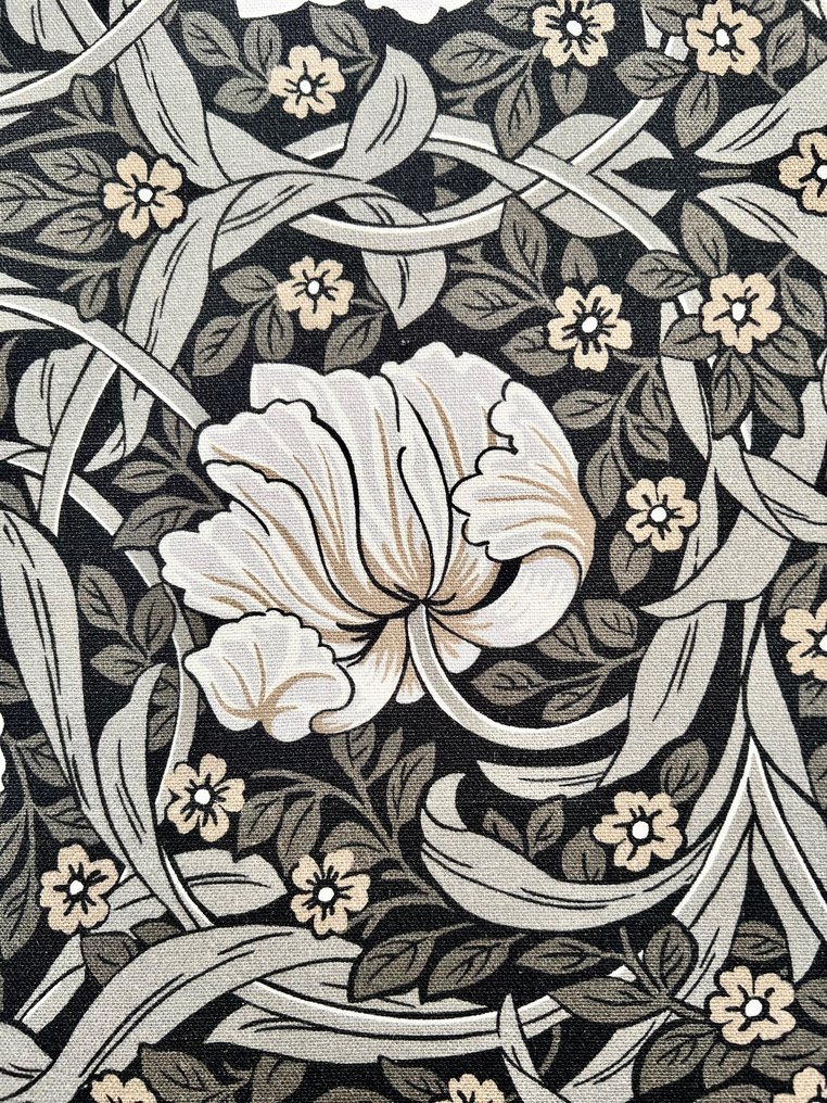 Pieza grande de tela estampado naturaleza art deco para decoración y tapizados. - Textil  - 300 cm - 280 cm #1.2