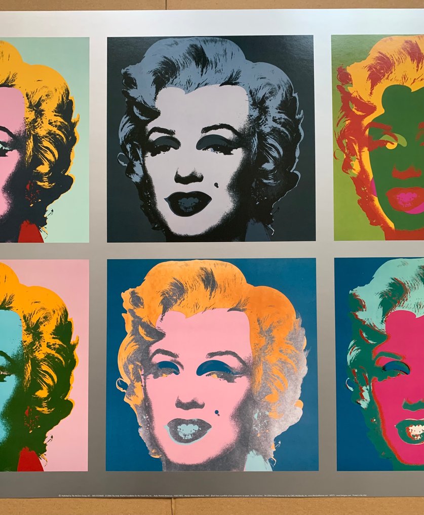 Andy Warhol (after) - Ten Marilyns , 1967 - XL Pop Art Artprint - 134 x 56 cm - 2000s #3.2