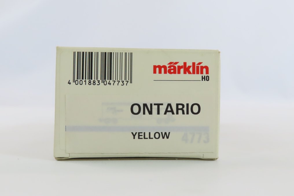 Märklin H0 - 4776 - Modeltrein goederenwagon (1) - Vier-assige box-car 'Ontario Northland', geel #3.2