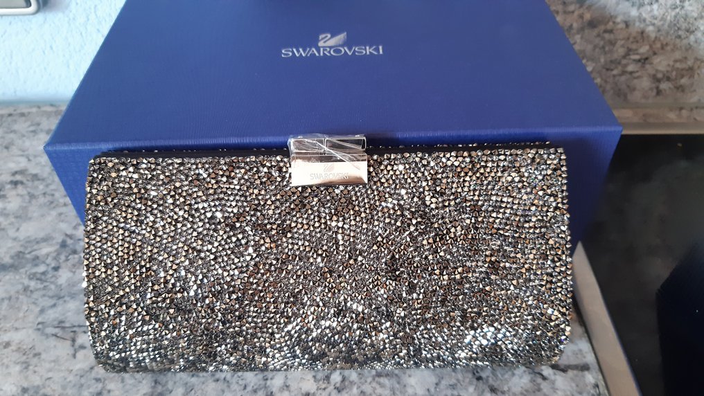 Figuur - Swarovski - Black Remov Bag Clutch - 5039246 - Boxed - Kristal, Textiel #2.1