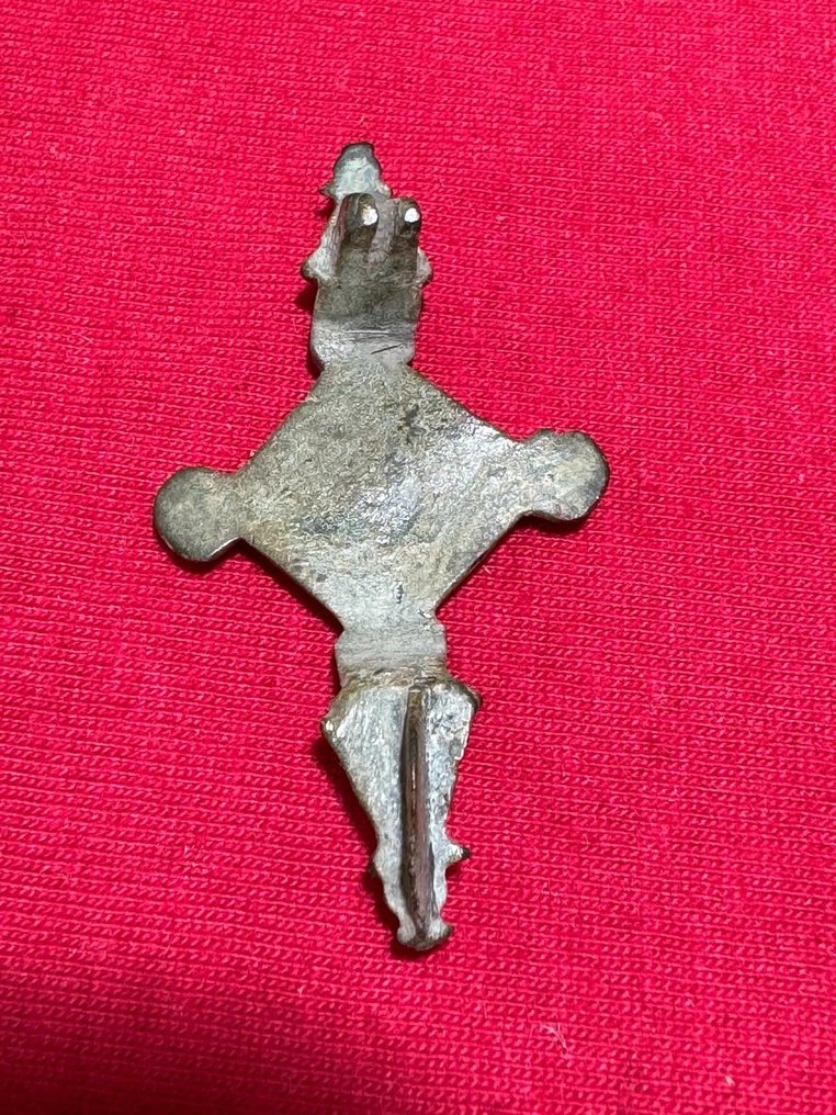 Medieval inicial Bronze fíbula (broche) - 50 mm #2.1