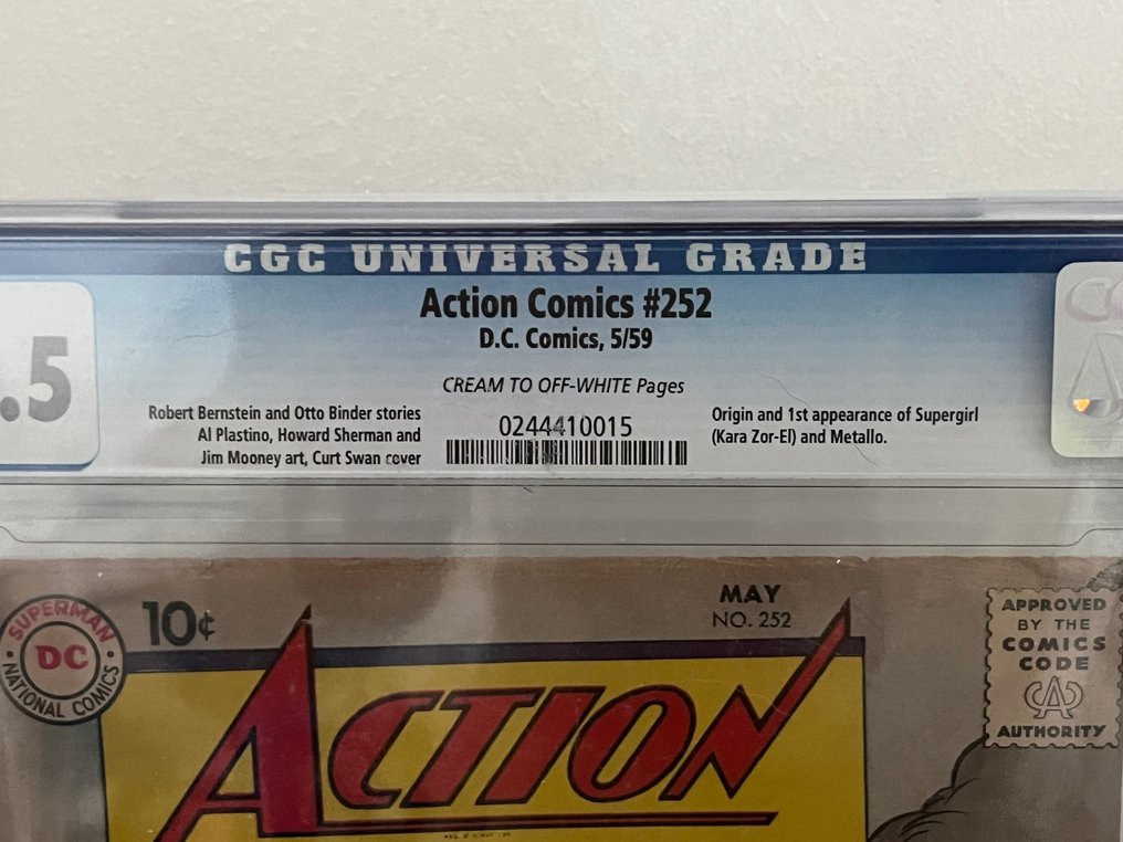 Action Comics 252 - 1 Graded comic - Primeira edição - 1959 - CGC 1.5 #2.1