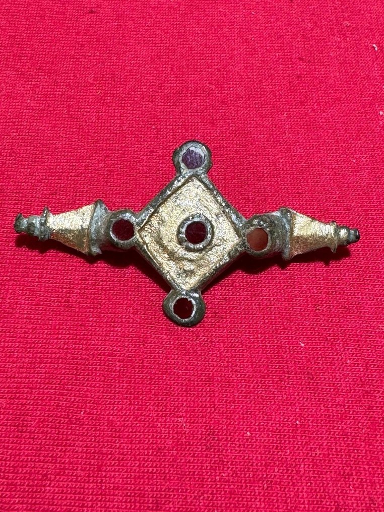 Tidlig middelalder Bronze fibula (broche) - 50 mm #1.1