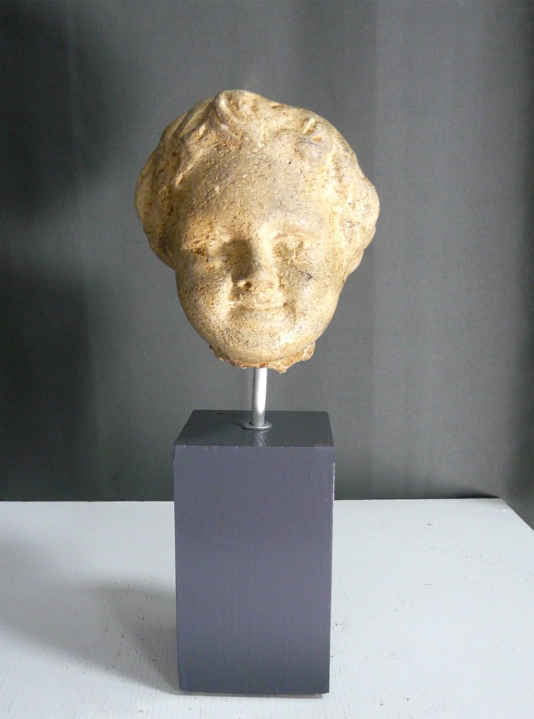 Replica van een Grieks-Egyptische Steen Baby Eros - 25 cm #1.1