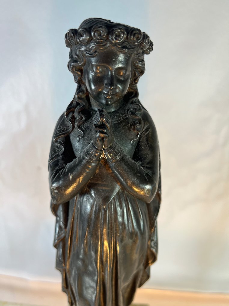 Désiré Pierre Louis Marie (1761-1863) - Sculpture, La petite vierge - 32 cm - Métal, argenté #1.2