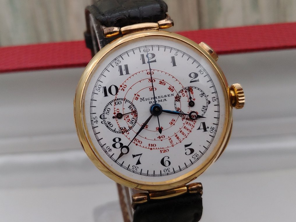 Michaelsen Roma - Universal Watch - Chronograph Monopusher 18kt gold - 495356 - Men - 1901-1949 #2.2