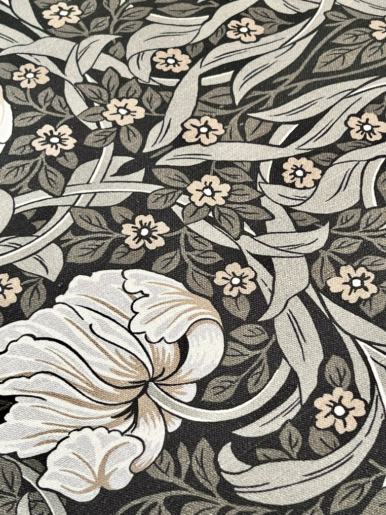 Pieza grande de tela estampado naturaleza art deco para decoración y tapizados. - Textil  - 300 cm - 280 cm #2.1