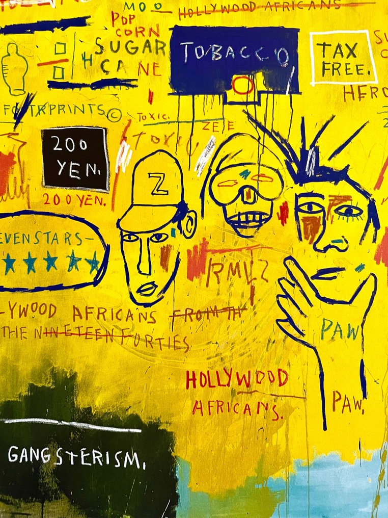 Jean Michel Basquiat (after) - Hollywood Africans (1983) - 2010‹erne #1.0