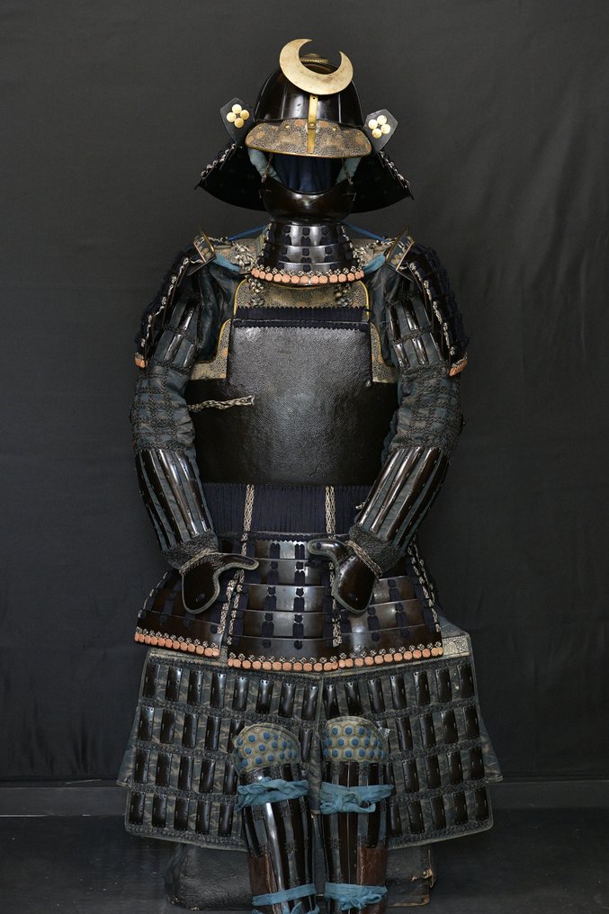 Mengu/Menpo - Fullfør Japan Yoroi IKEDA-klanen Full Samurai-rustning Edo Era - 1700-1750 #1.1