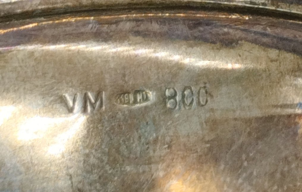 Vittorio Muggia - Sovsebåd - .800 sølv, Porcelæn #3.2