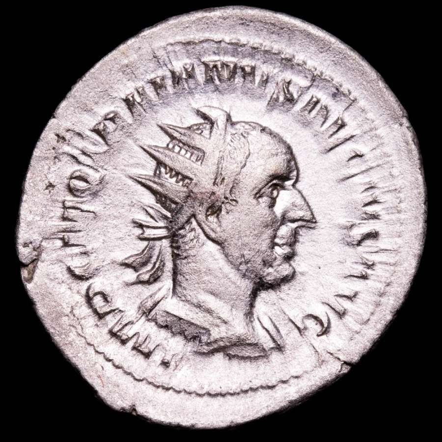 Romarriket. Trajan Decius (AD 249-251). Antoninianus Rome mint. GENIVS EXERC ILLVRICIANI  (Ingen mindstepris) #1.1