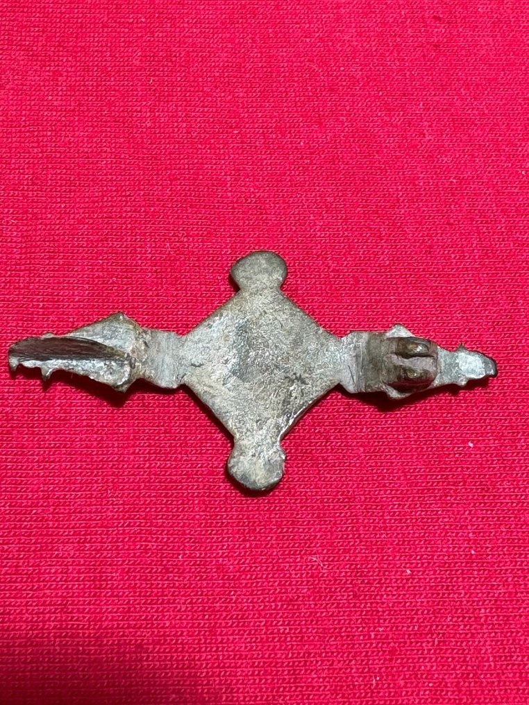 Medieval inicial Bronze fíbula (broche) - 50 mm #1.2