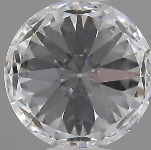 1 pcs Diamant  (Natürlich)  - 0.42 ct - Rund - D (farblos) - VVS1 - Gemological Institute of America (GIA) - *3EX* #1.2