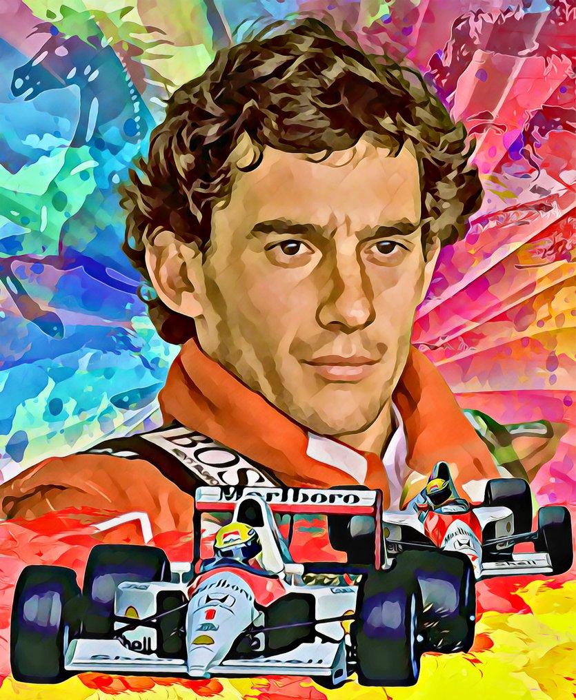 3/30 2024 - limited edition Giclèe - Ayrton Senna - 2024 - Artwork  #1.1
