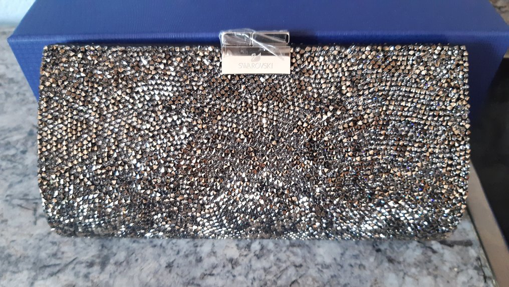 Figuur - Swarovski - Black Remov Bag Clutch - 5039246 - Boxed - Kristal, Textiel #2.2
