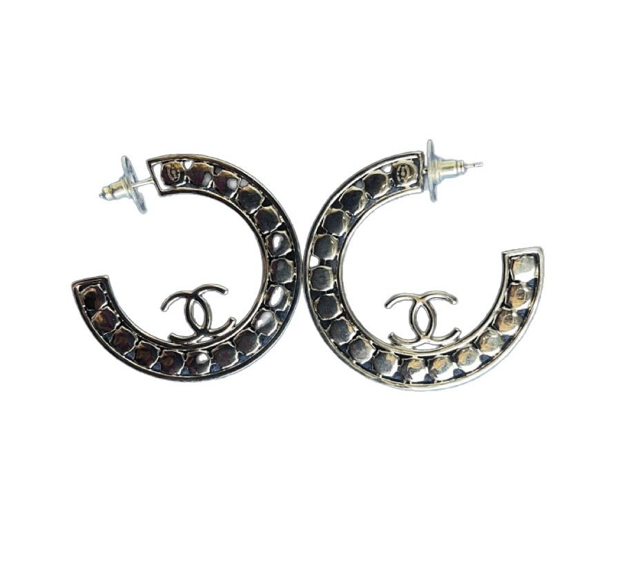 Chanel - 金属 - 圈形耳环 #1.2