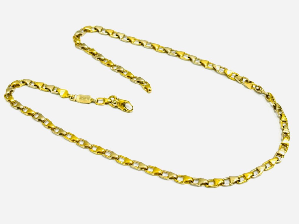 Collier - 18 carats Or blanc, Or jaune #1.1