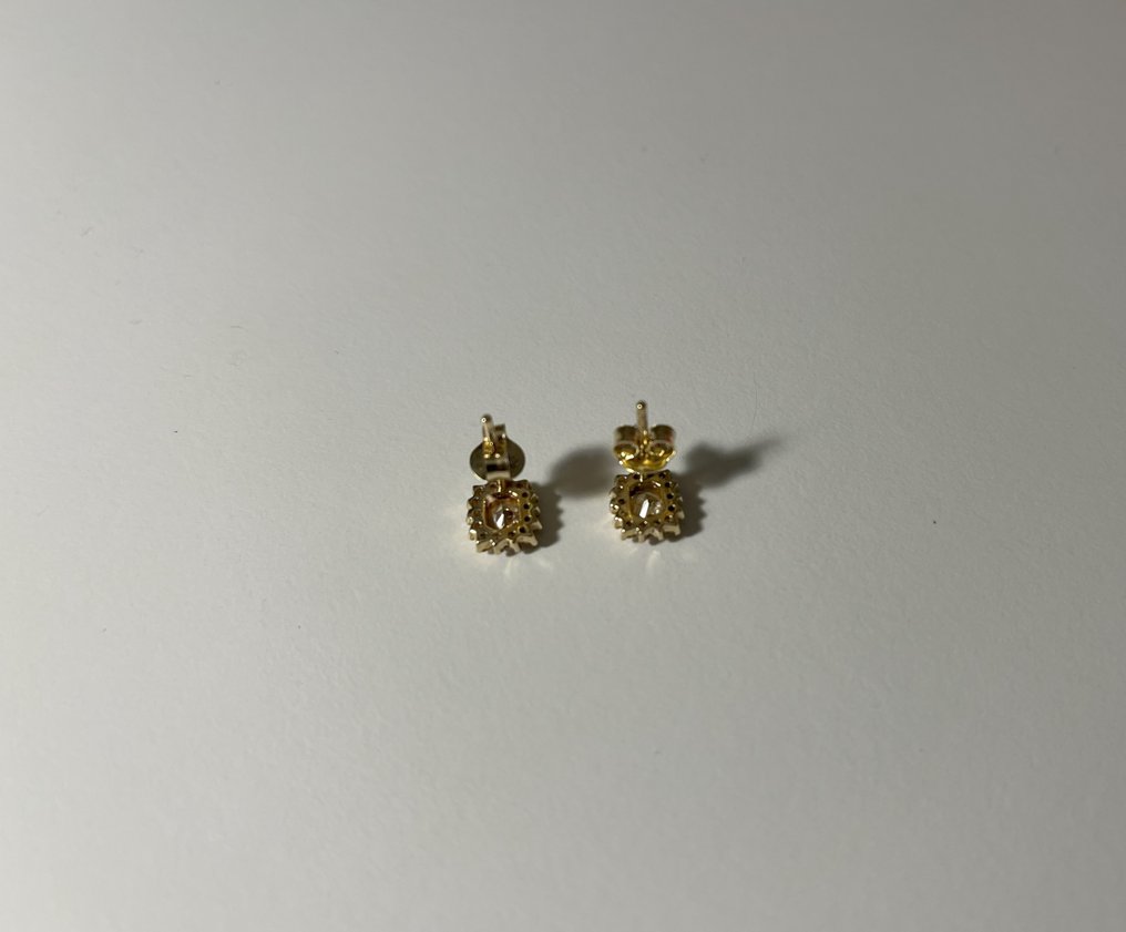 Ohrringe - 14 kt Gelbgold -  0.85 tw. Diamant  (Natürlich) - Diamant  #2.2