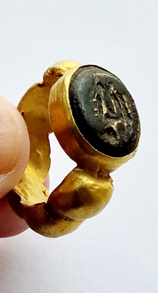 Μεσοποταμιακή Χρυσός Δαχτυλίδι | XRF & Ιρανική Βασιλική Οικογένεια - 20 mm #2.2