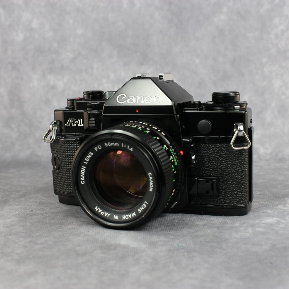 Canon A1 + Winder + FD 50mm 1:1.4s.s.c. + Film Cameră analogică #2.1