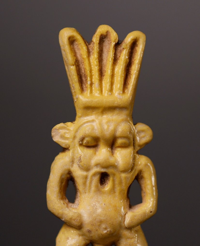Ancient Egyptian God Bes Egyptian amulet - 5.1 cm #1.2