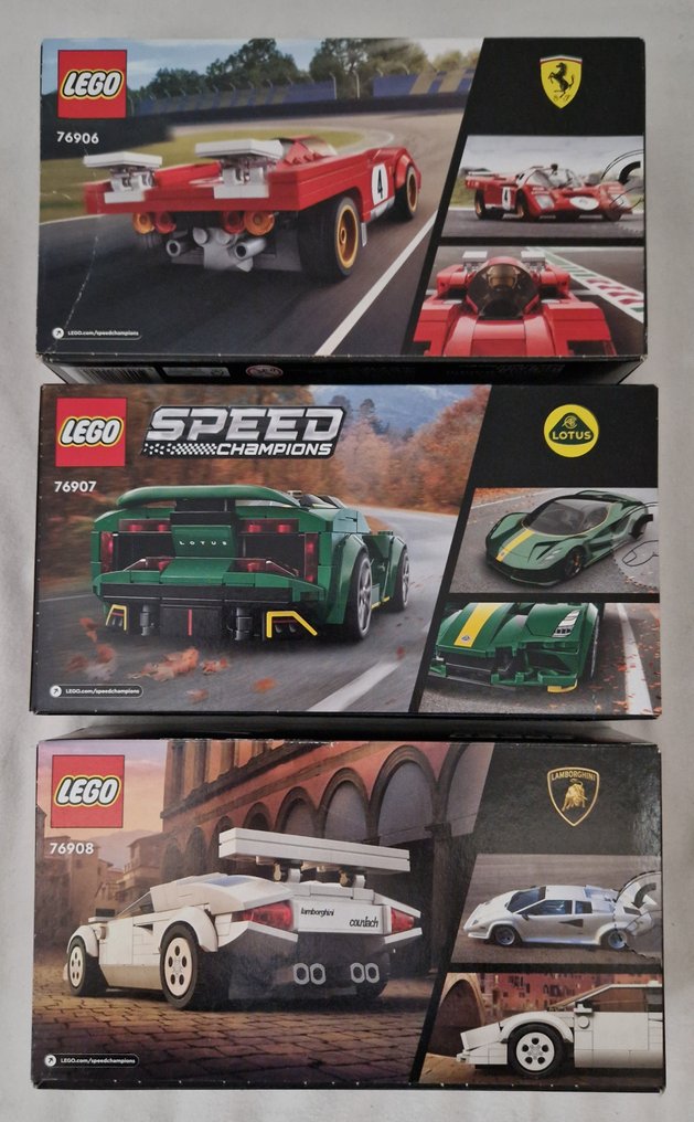 Lego Speedchampions 76906 76907 76908 Lotus Evija Lamborghini